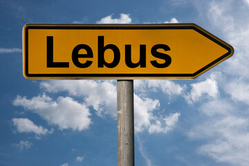 Obraz premium Wegweiser Lebus