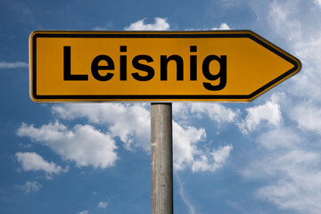 Obraz premium Wegweiser Leisnig