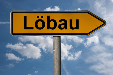 Obraz premium Wegweiser Löbau