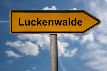 Obraz premium Wegweiser Luckenwalde