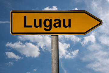 Obraz premium Wegweiser Lugau