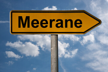 Obraz premium Wegweiser Meerane