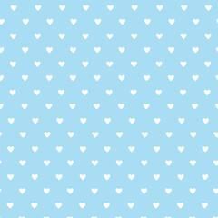 Vector background with hearts. Blue background to decorate the maiden party. Paper design for a little boy. Bright blue abstract pattern for inviting kids.
