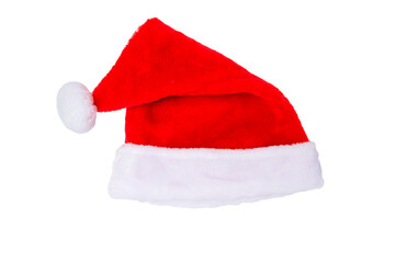 Red white santa claus cap mitre