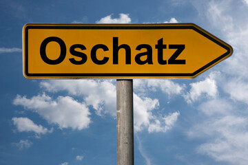Obraz premium Wegweiser Oschatz