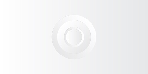 Abstract light gray white silver gold circle geometry futuristic subtle vector background. 