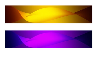 Fototapeta premium set of colorful banners