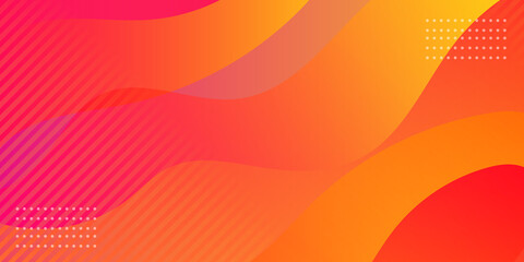 Abstract colorful orange curve background