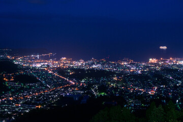 Fototapeta na wymiar 天狗山からの夜景