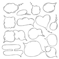 Obraz premium Speech bubbles set