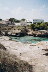 Fototapeta na wymiar Puglia Coast. Cave Of Poetry.