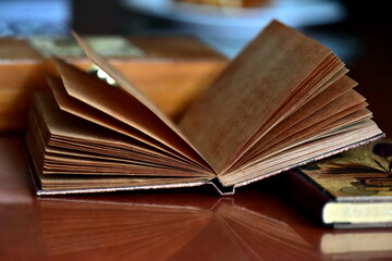 old book on the table