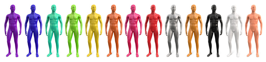 Molecules and molecular crystal lattices of copper or bronze color. Molecular bonds. Set. Vector abstract 3d illustration of a molecular model isolated on white background.