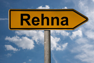 Obraz premium Wegweiser Rehna