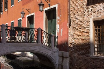 canal house archtecture in Venice