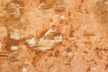 Clay soil background, orange soil, closeup, texture