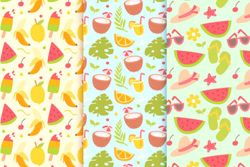 Seamless Summer Pattern Collection