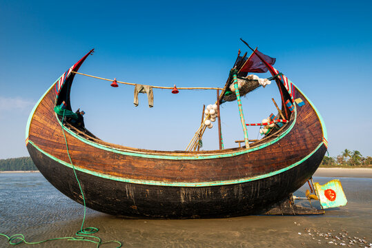 Bangladesh, Fishing Boat in Cox's Bazar