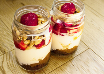 strawberry  banana parfait