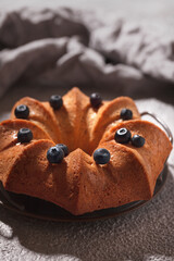 Blueberry pie. Cake with coconut shavings and Chia seeds. A cake without sugar. Healthy home baked goods