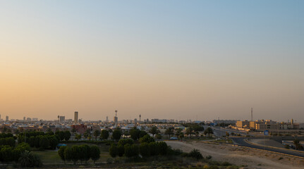 Fototapeta premium Saudi Arabia in partial lockdown due to the global pandemic, Al Khobar, Eastern Province