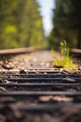 Bahnschiene stillgelegt