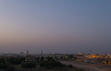 Fototapeta na wymiar Saudi Arabia in partial lockdown due to the global pandemic, Al Khobar, Eastern Province