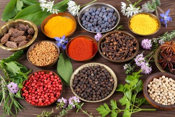 Spices and herbs.