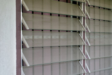 Fototapeta premium The louvers outside one room.