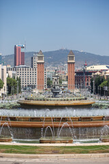 Barcelona Square fountain