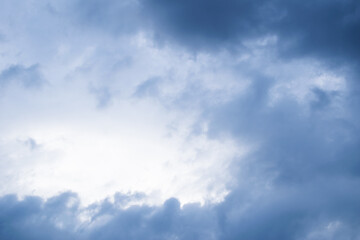 Naklejka na ściany i meble landscape of clouds sunlight on the blue sky in day time 