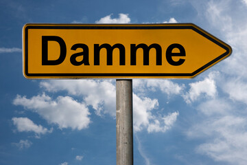 Obraz premium Wegweiser Damme