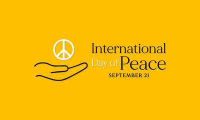 Vector illustration on the theme of International day of Peace observed each year on September 21st across the globe.