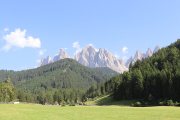 Fototapeta na wymiar Dolomites, Alps, Italy alps, santa magdalena dolomites