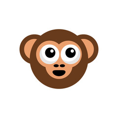 Monkey Logo template. monkey head