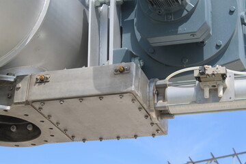 Oil pipes in a petrochemical plant during the production of oil and gas