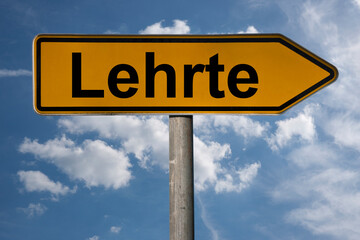 Obraz premium Wegweiser Lehrte