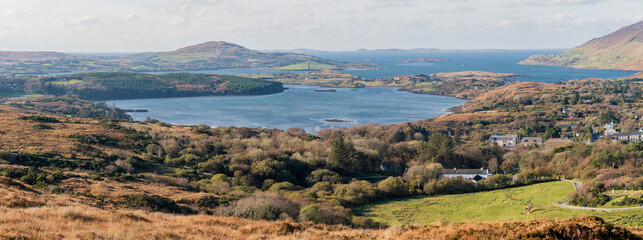 Panoramic view near Connemara National Park
