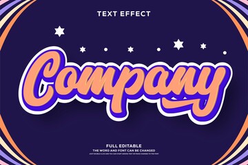 3d text effect editable font