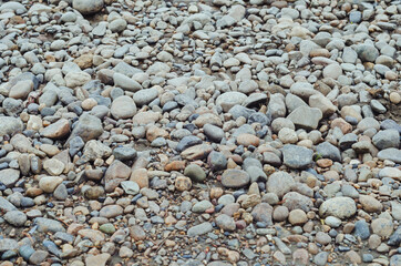 rocky beach by the river