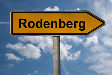 Fototapeta premium Wegweiser Rodenberg