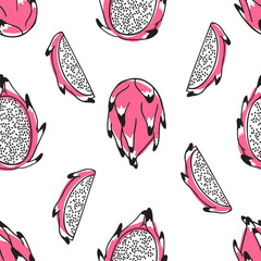 Hand drawn stylish fruit and vegetable. Vector artistic drawing fresh organic food. Summer illustration vegan ingrediens for smoothies