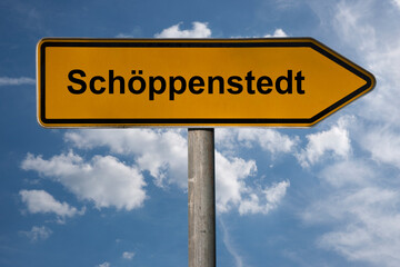 Obraz premium Wegweiser Schöppenstedt