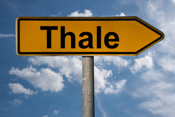 Fototapeta premium Wegweiser Thale