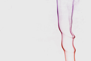 Fond texture abstrait fumée colorée sur fond blanc	