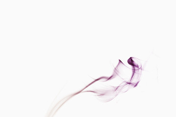 Fond texture abstrait fumée colorée sur fond blanc	