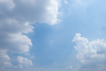 Naklejka na ściany i meble blue sky background with tiny clouds 