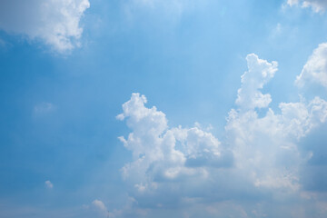 blue sky background with tiny clouds
