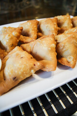 fried vegetable Samosa south Asian delicacy famous around the world