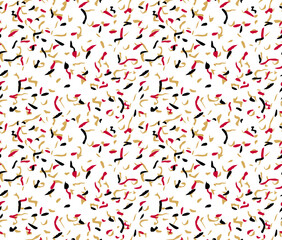 seamless pattern with red and white hearts